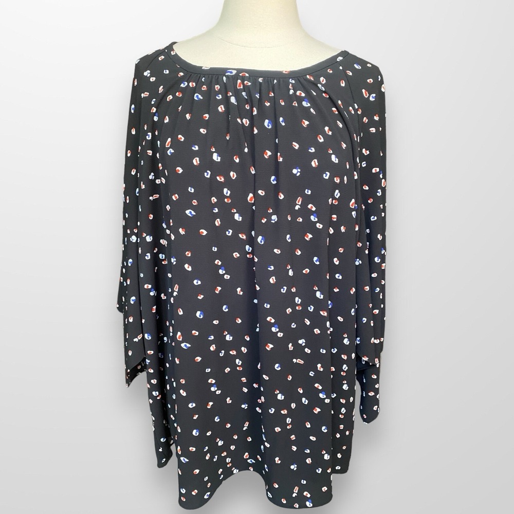 Vince Camuto Women's‎ Size 3X Blouse Top Tunic Flowy Kimono Sleeve Scoop Neck